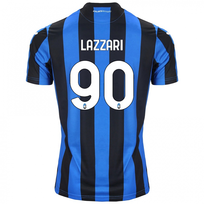 Kinder Ilaria Lazzari #90 Blau Schwarz Heimtrikot Trikot 2024/25 T-Shirt Österreich