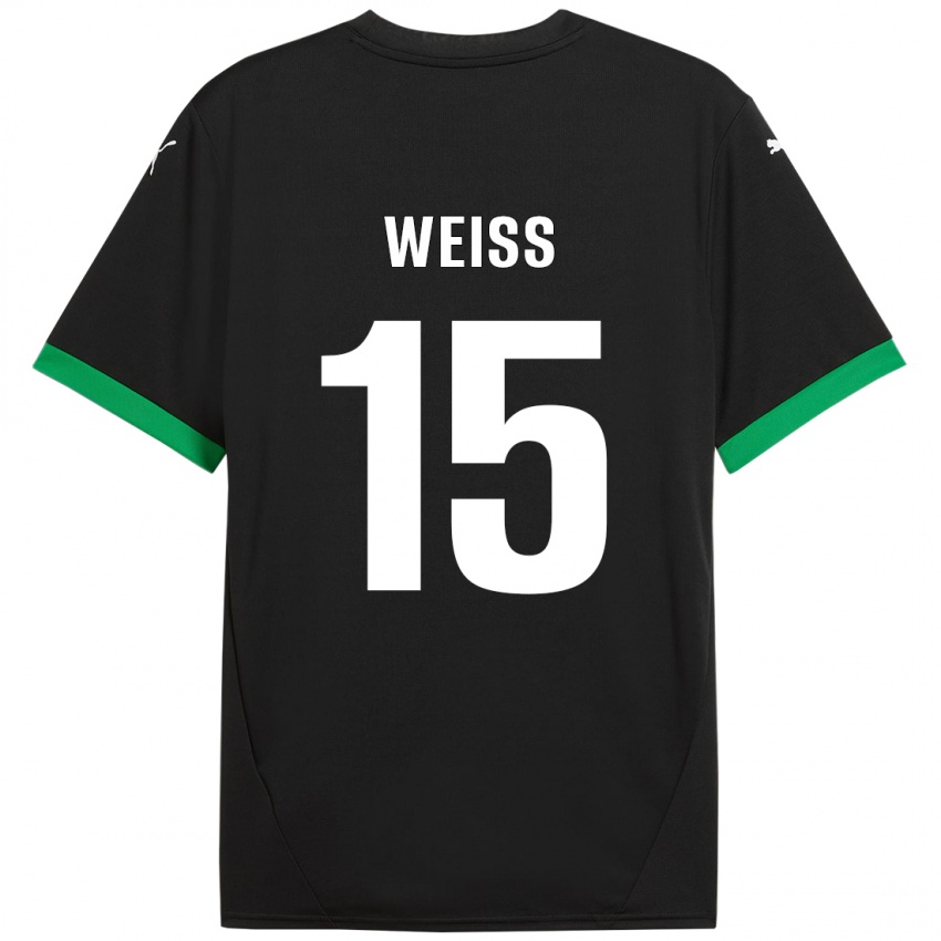 Kinder David Weiss #15 Schwarz Dunkelgrün Heimtrikot Trikot 2024/25 T-Shirt Österreich