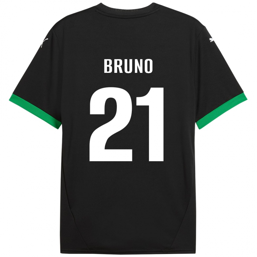 Kinder Kevin Bruno #21 Schwarz Dunkelgrün Heimtrikot Trikot 2024/25 T-Shirt Österreich