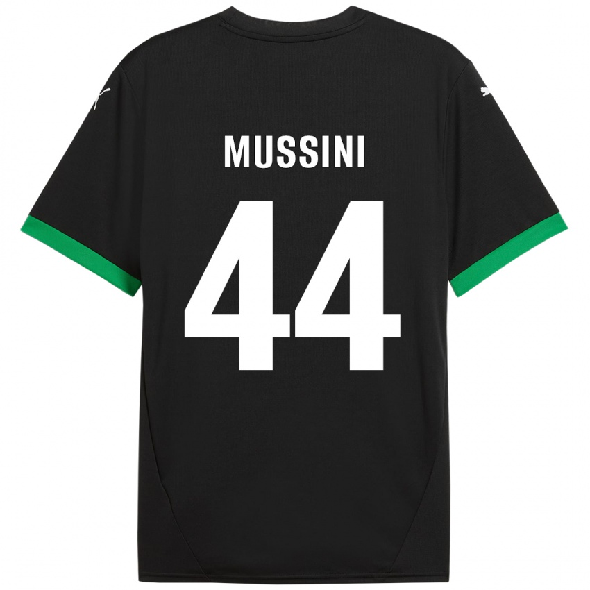 Kinder Andrea Mussini #44 Schwarz Dunkelgrün Heimtrikot Trikot 2024/25 T-Shirt Österreich