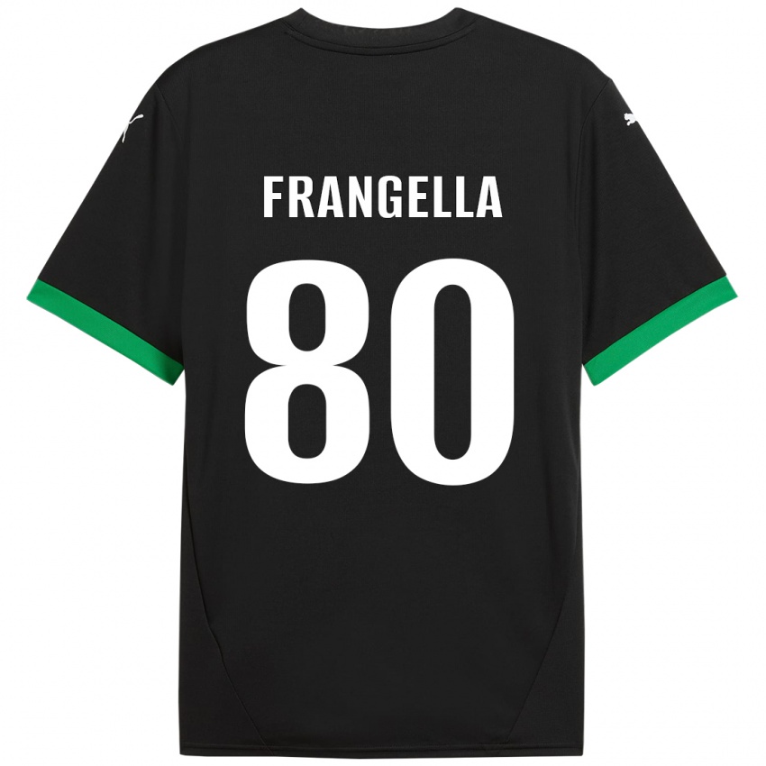 Kinder Christian Frangella #80 Schwarz Dunkelgrün Heimtrikot Trikot 2024/25 T-Shirt Österreich