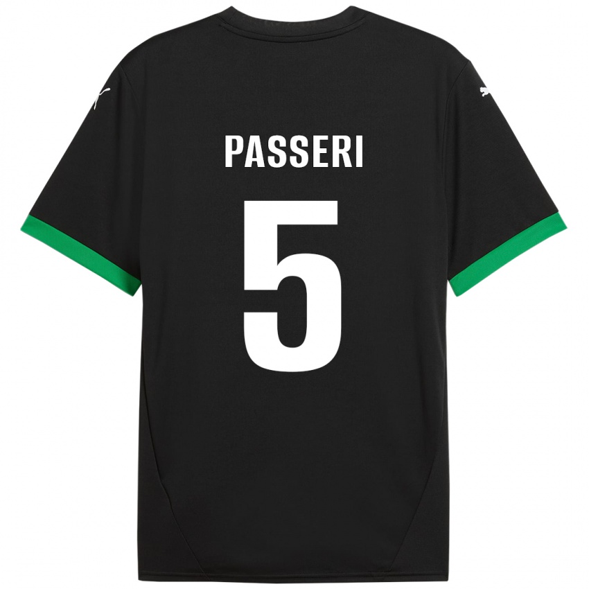 Kinder Angela Passeri #5 Schwarz Dunkelgrün Heimtrikot Trikot 2024/25 T-Shirt Österreich