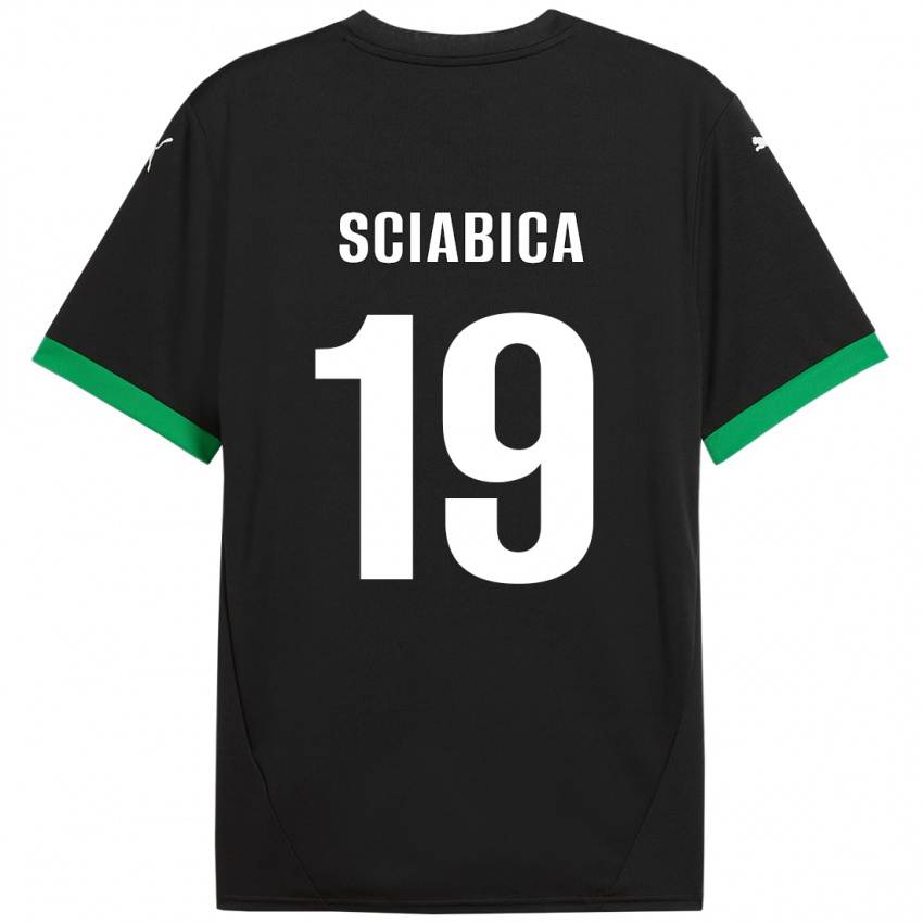 Kinder Manuela Sciabica #19 Schwarz Dunkelgrün Heimtrikot Trikot 2024/25 T-Shirt Österreich