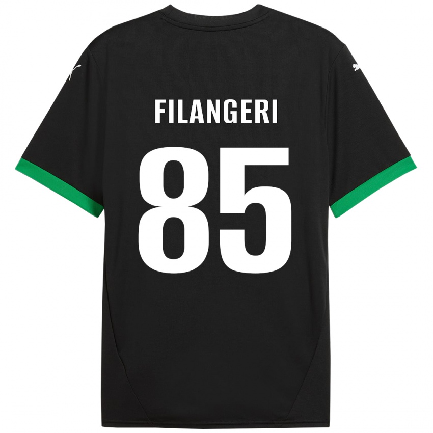 Kinder Maria Luisa Filangeri #85 Schwarz Dunkelgrün Heimtrikot Trikot 2024/25 T-Shirt Österreich