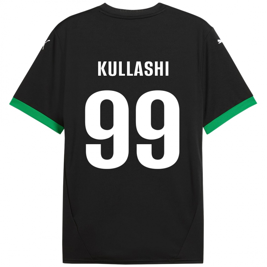 Kinder Loreta Kullashi #99 Schwarz Dunkelgrün Heimtrikot Trikot 2024/25 T-Shirt Österreich