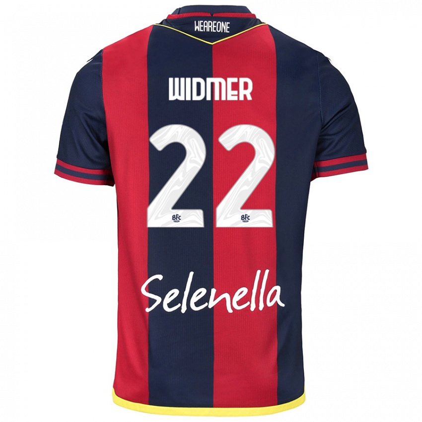 Kinder Renato Widmer D’autilia #22 Rot Königsblau Heimtrikot Trikot 2024/25 T-Shirt Österreich