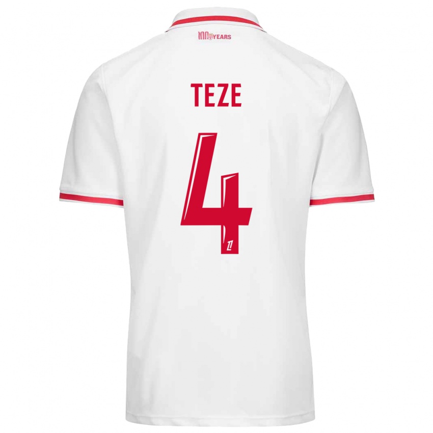 Kinder Teze #4 Weiß Rot Heimtrikot Trikot 2024/25 T-Shirt Österreich