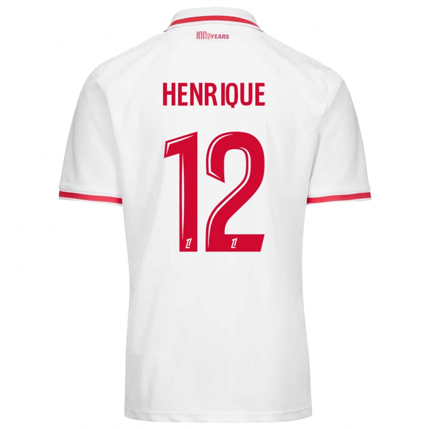 Kinder Caio Henrique #12 Weiß Rot Heimtrikot Trikot 2024/25 T-Shirt Österreich