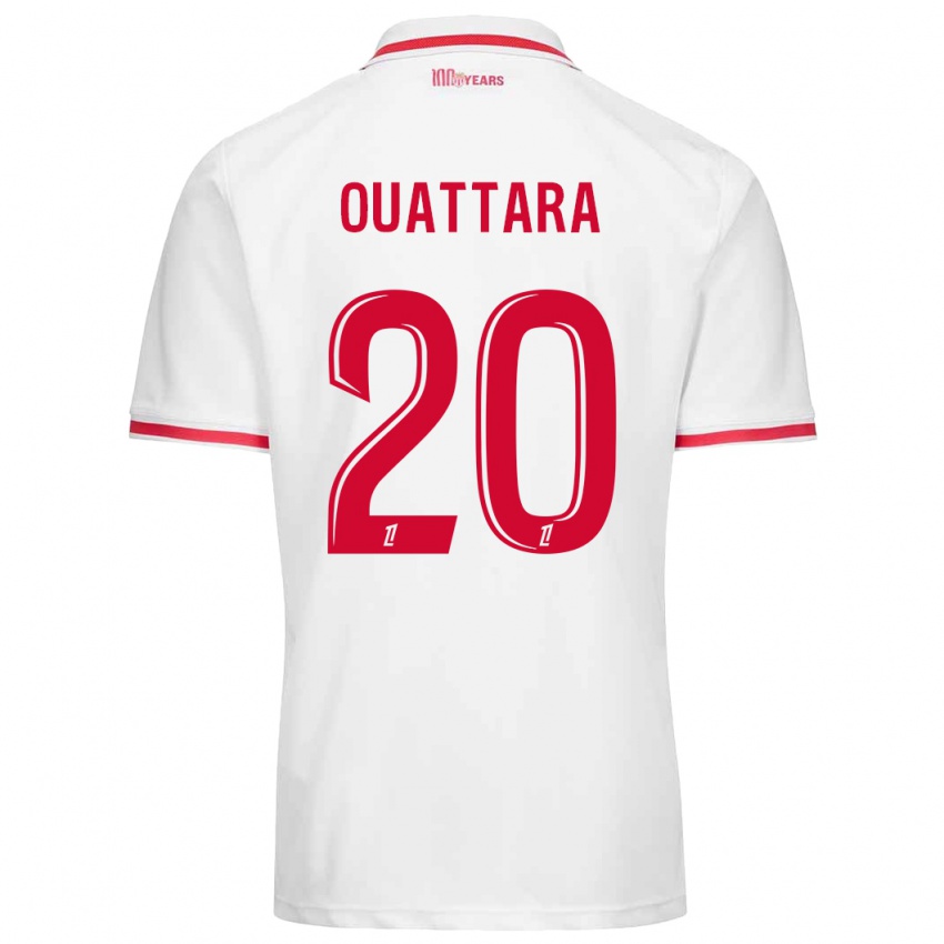 Kinder Kassoum Ouattara #20 Weiß Rot Heimtrikot Trikot 2024/25 T-Shirt Österreich