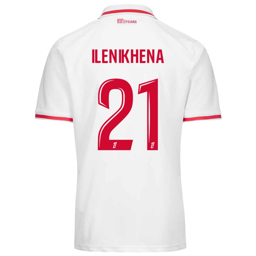 Kinder George Ilenikhena #21 Weiß Rot Heimtrikot Trikot 2024/25 T-Shirt Österreich