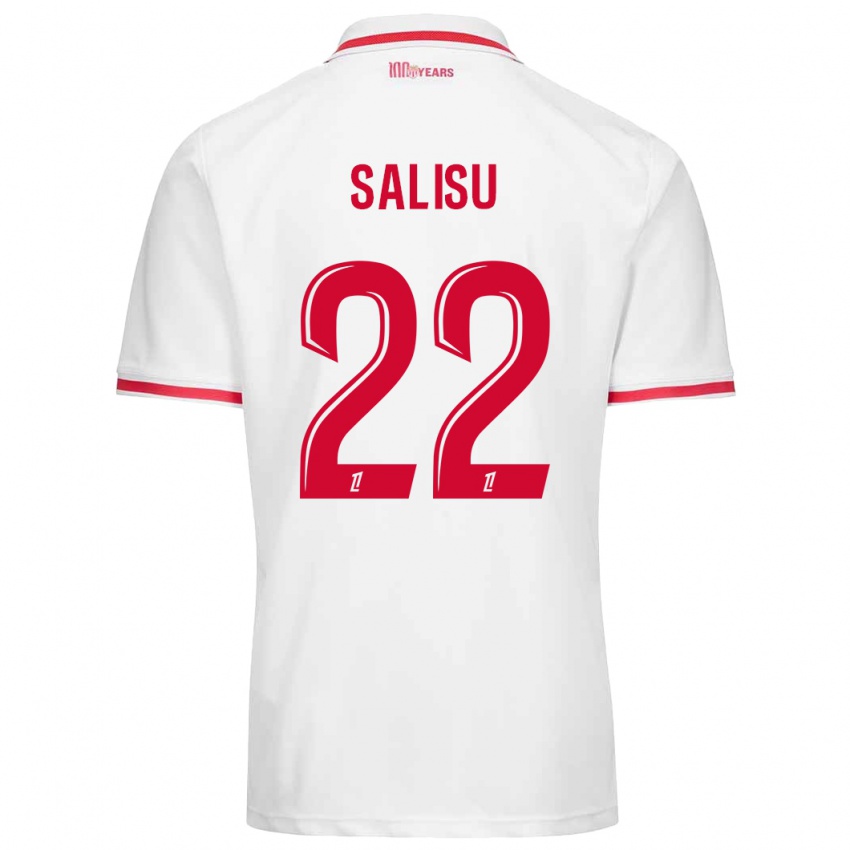 Kinder Mohammed Salisu #22 Weiß Rot Heimtrikot Trikot 2024/25 T-Shirt Österreich