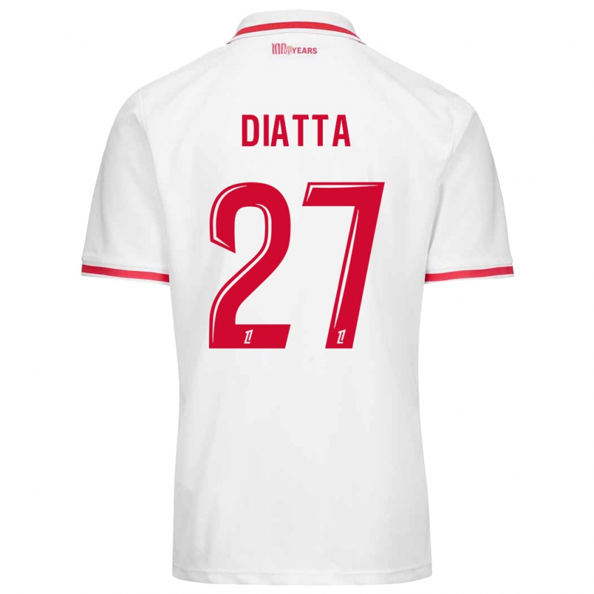 Kinder Krépin Diatta #27 Weiß Rot Heimtrikot Trikot 2024/25 T-Shirt Österreich