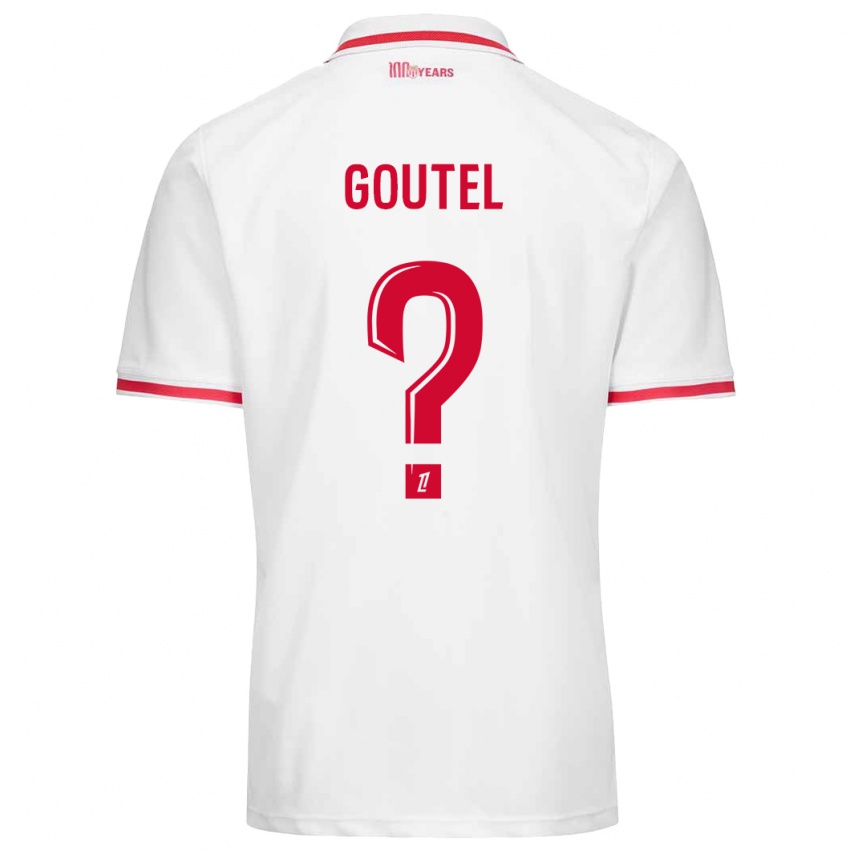 Kinder Farid Goutel #0 Weiß Rot Heimtrikot Trikot 2024/25 T-Shirt Österreich