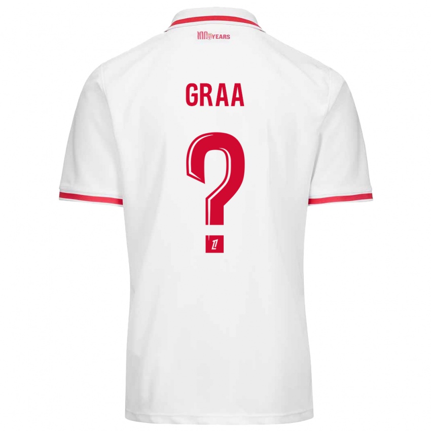 Kinder Mohamed Graa #0 Weiß Rot Heimtrikot Trikot 2024/25 T-Shirt Österreich