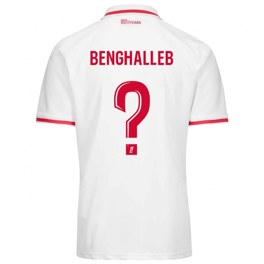 Kinder Adam Benghalleb #0 Weiß Rot Heimtrikot Trikot 2024/25 T-Shirt Österreich