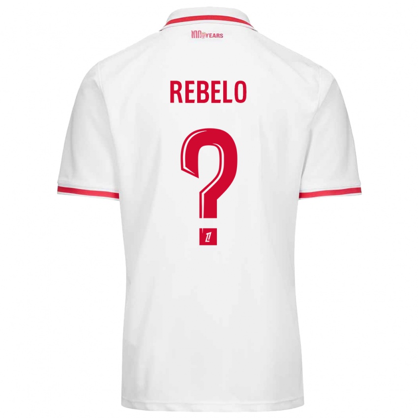 Kinder Tiago Rebelo #0 Weiß Rot Heimtrikot Trikot 2024/25 T-Shirt Österreich