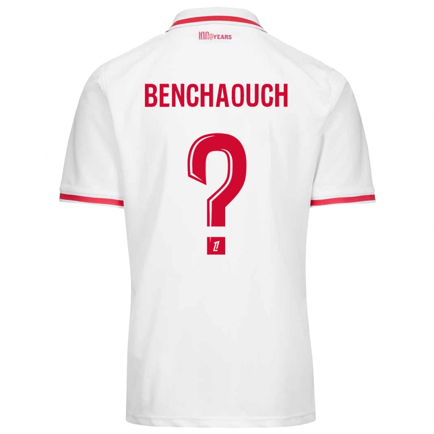 Kinder Yanis Benchaouch #0 Weiß Rot Heimtrikot Trikot 2024/25 T-Shirt Österreich