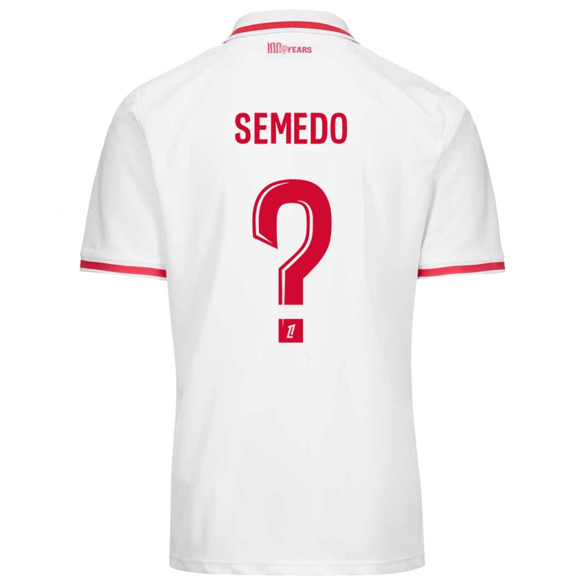 Kinder Jordan Semedo #0 Weiß Rot Heimtrikot Trikot 2024/25 T-Shirt Österreich