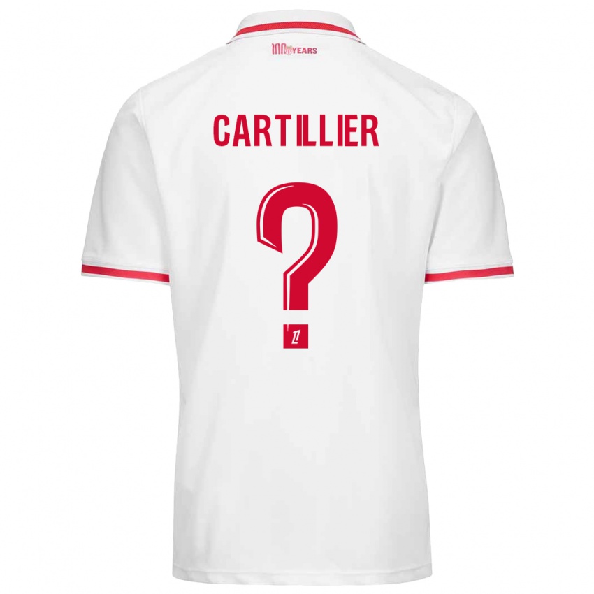 Kinder Antonin Cartillier #0 Weiß Rot Heimtrikot Trikot 2024/25 T-Shirt Österreich