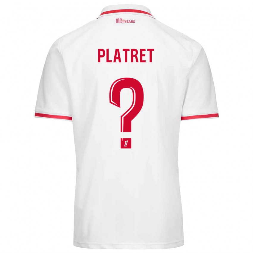 Kinder Aurélien Platret #0 Weiß Rot Heimtrikot Trikot 2024/25 T-Shirt Österreich