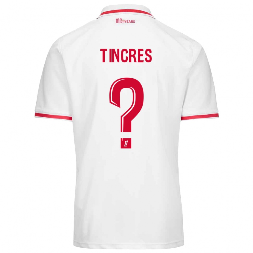 Kinder Joan Tincres #0 Weiß Rot Heimtrikot Trikot 2024/25 T-Shirt Österreich