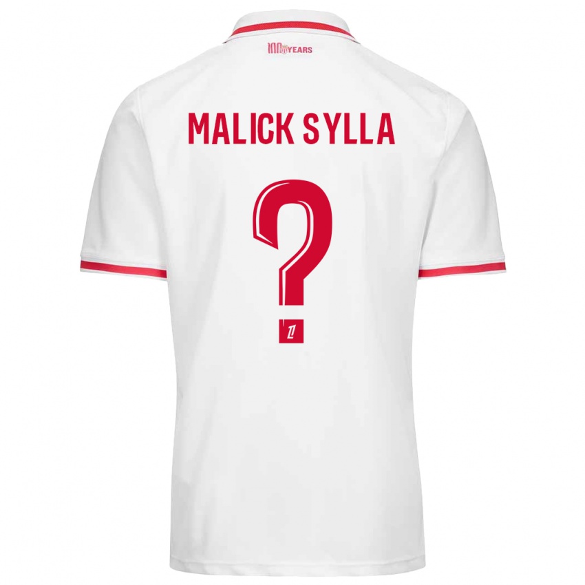 Kinder Malick Sylla #0 Weiß Rot Heimtrikot Trikot 2024/25 T-Shirt Österreich