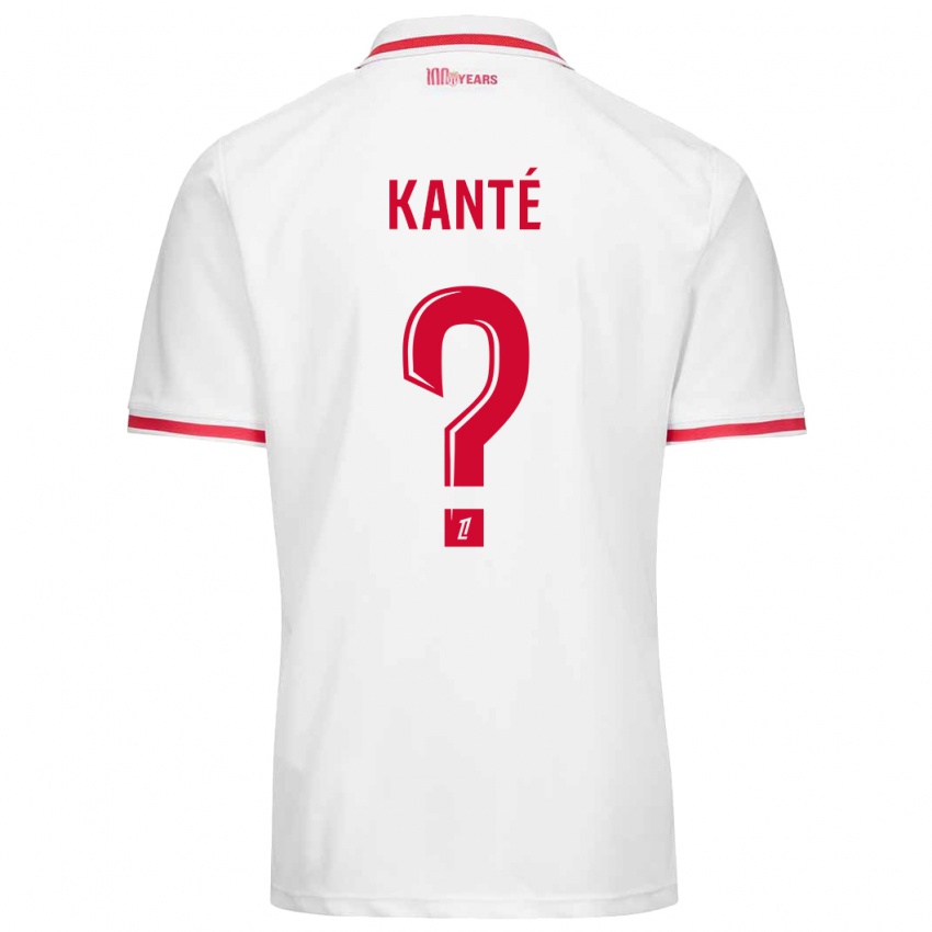 Kinder Hamidou Kanté #0 Weiß Rot Heimtrikot Trikot 2024/25 T-Shirt Österreich