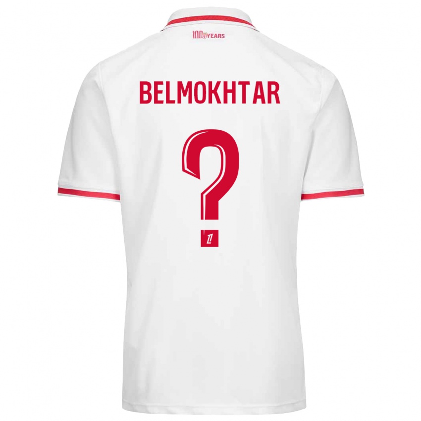 Kinder Ilies Belmokhtar #0 Weiß Rot Heimtrikot Trikot 2024/25 T-Shirt Österreich