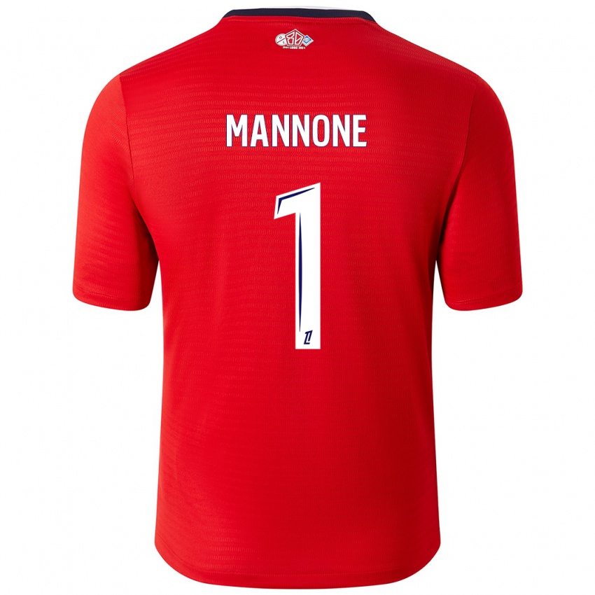 Kinder Vito Mannone #1 Rot Weiß Heimtrikot Trikot 2024/25 T-Shirt Österreich