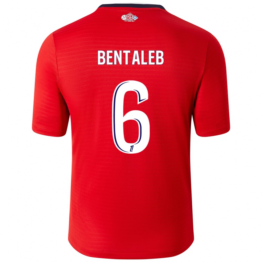 Kinder Nabil Bentaleb #6 Rot Weiß Heimtrikot Trikot 2024/25 T-Shirt Österreich