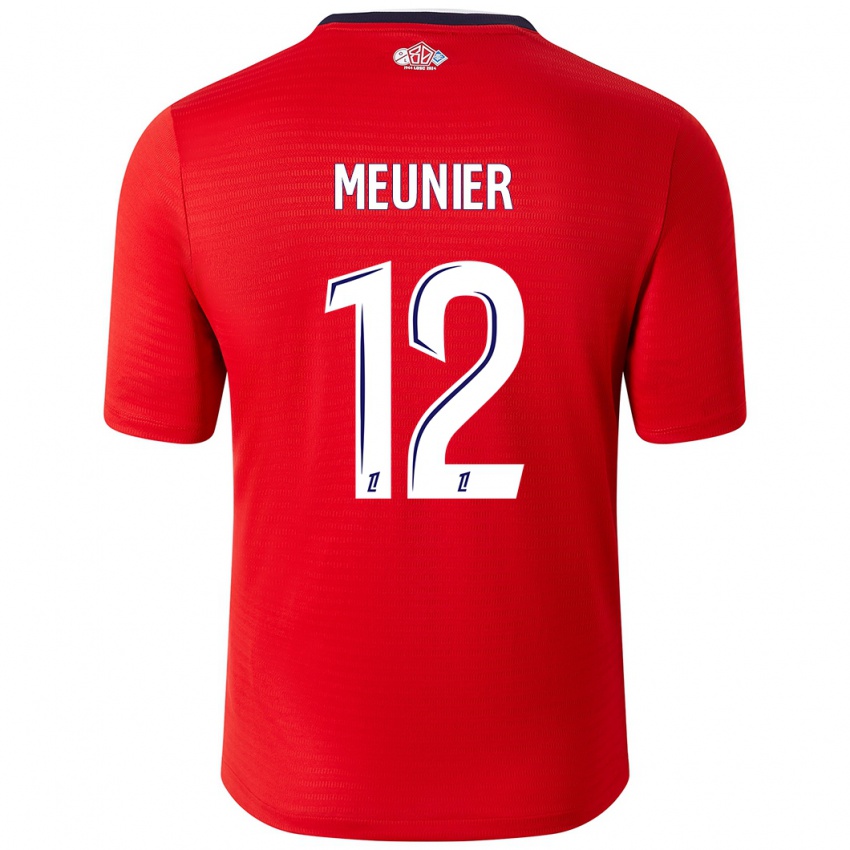 Kinder Thomas Meunier #12 Rot Weiß Heimtrikot Trikot 2024/25 T-Shirt Österreich