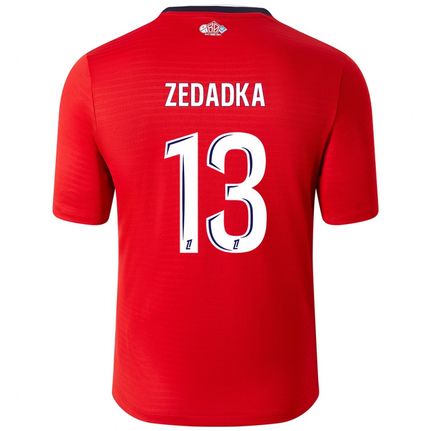 Kinder Akim Zedadka #13 Rot Weiß Heimtrikot Trikot 2024/25 T-Shirt Österreich