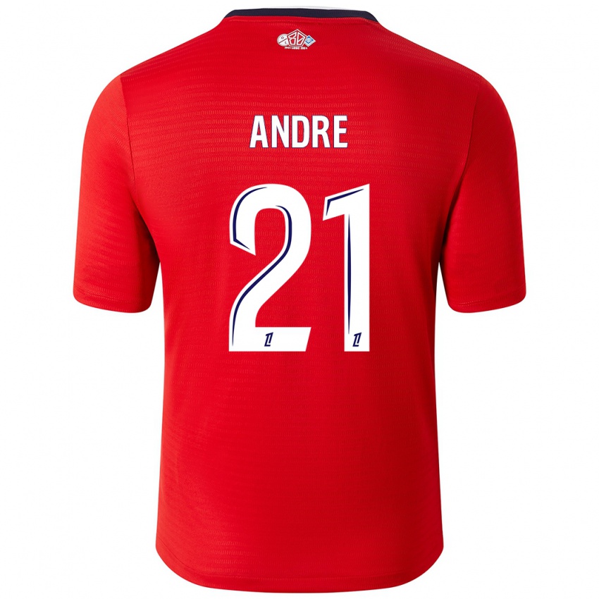 Kinder Benjamin André #21 Rot Weiß Heimtrikot Trikot 2024/25 T-Shirt Österreich