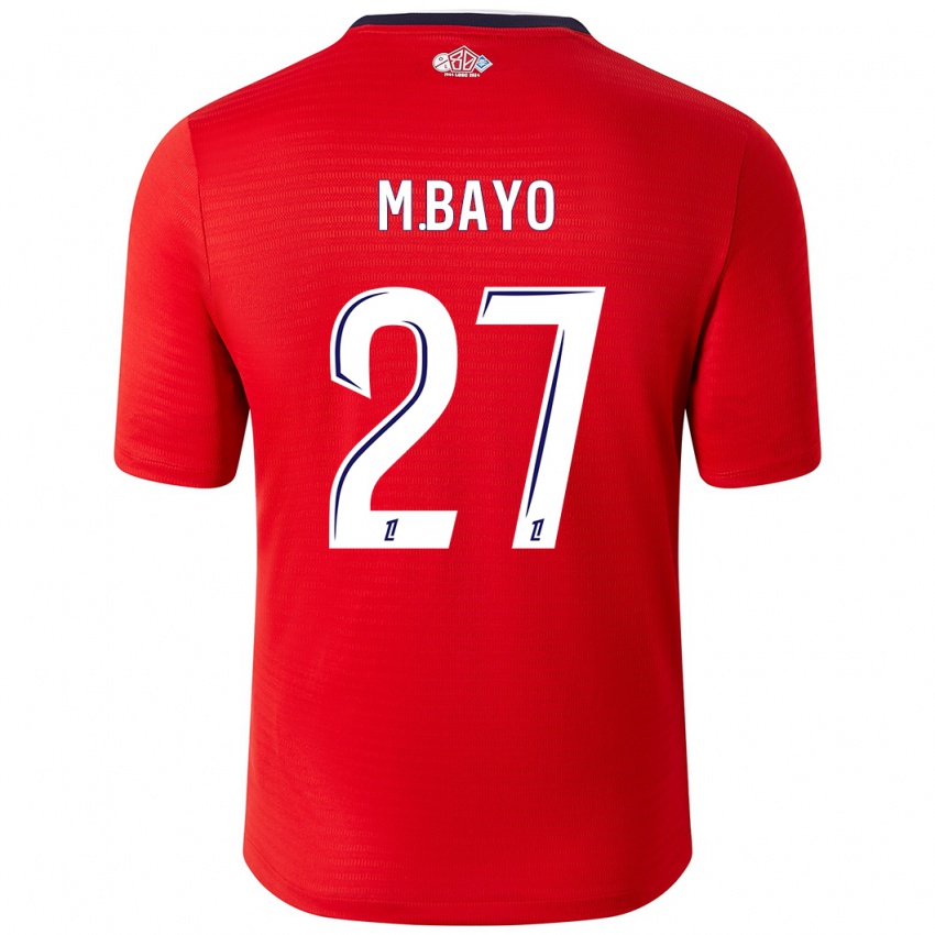 Kinder Mohamed Bayo #27 Rot Weiß Heimtrikot Trikot 2024/25 T-Shirt Österreich