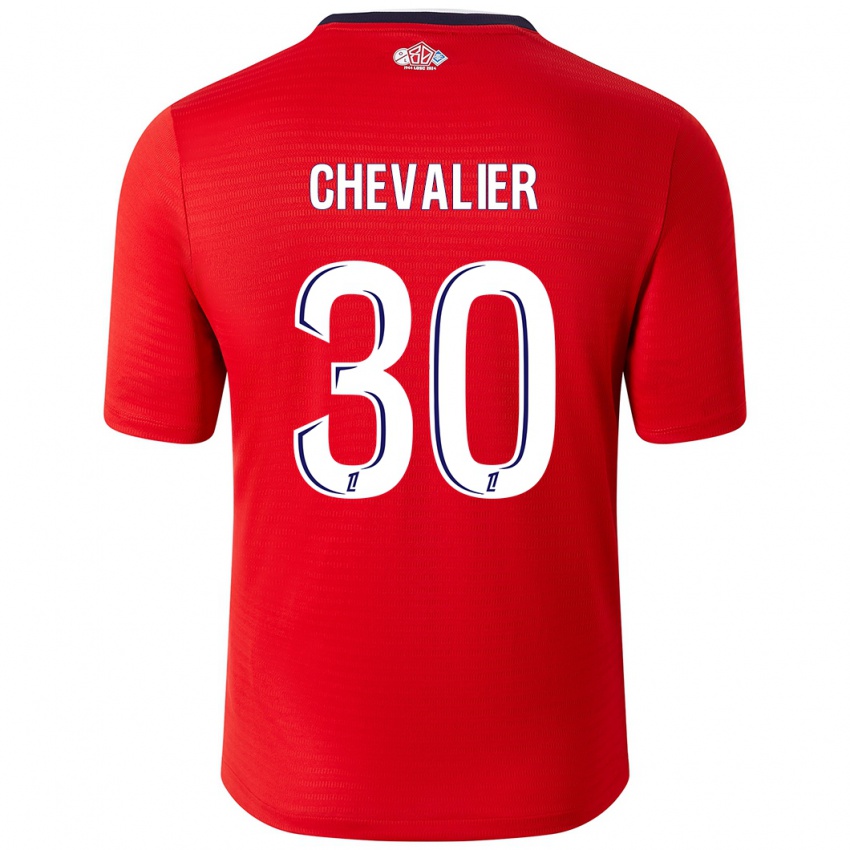 Kinder Lucas Chevalier #30 Rot Weiß Heimtrikot Trikot 2024/25 T-Shirt Österreich