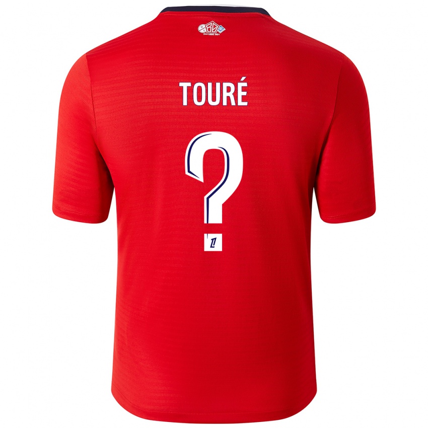 Kinder Ousmane Touré #0 Rot Weiß Heimtrikot Trikot 2024/25 T-Shirt Österreich