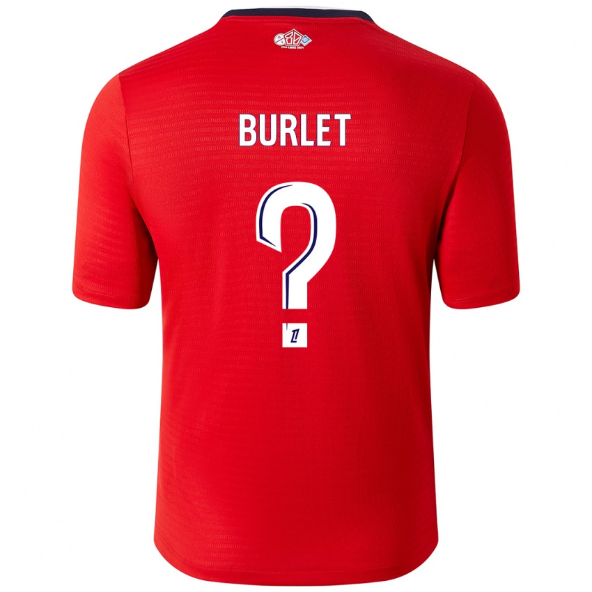 Kinder Vincent Burlet #0 Rot Weiß Heimtrikot Trikot 2024/25 T-Shirt Österreich