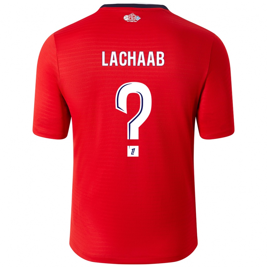 Kinder Younes Lachaab #0 Rot Weiß Heimtrikot Trikot 2024/25 T-Shirt Österreich