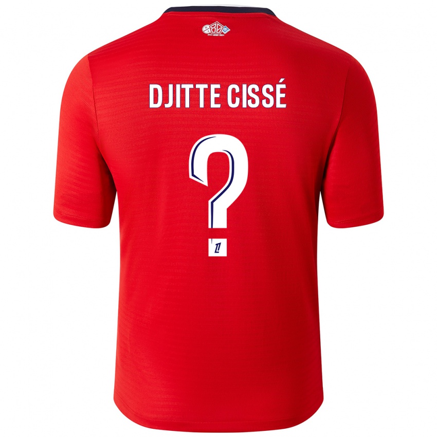 Kinder Babacar Djitte Cissé #0 Rot Weiß Heimtrikot Trikot 2024/25 T-Shirt Österreich