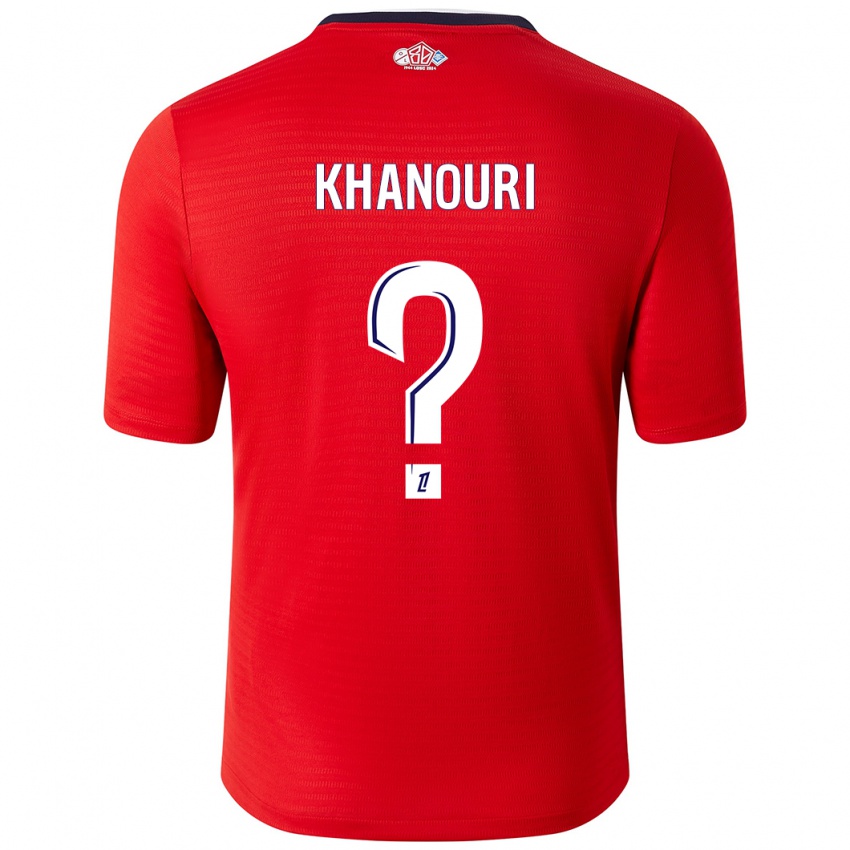 Kinder Adam Khanouri #0 Rot Weiß Heimtrikot Trikot 2024/25 T-Shirt Österreich