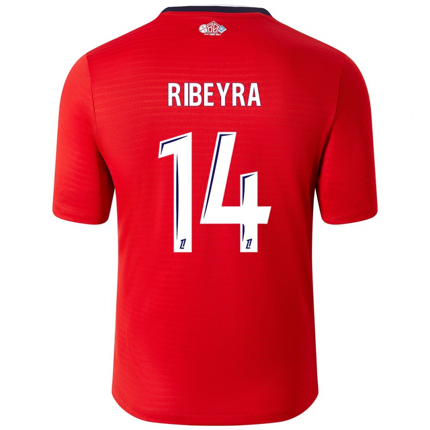 Kinder Anaïs Ribeyra #14 Rot Weiß Heimtrikot Trikot 2024/25 T-Shirt Österreich