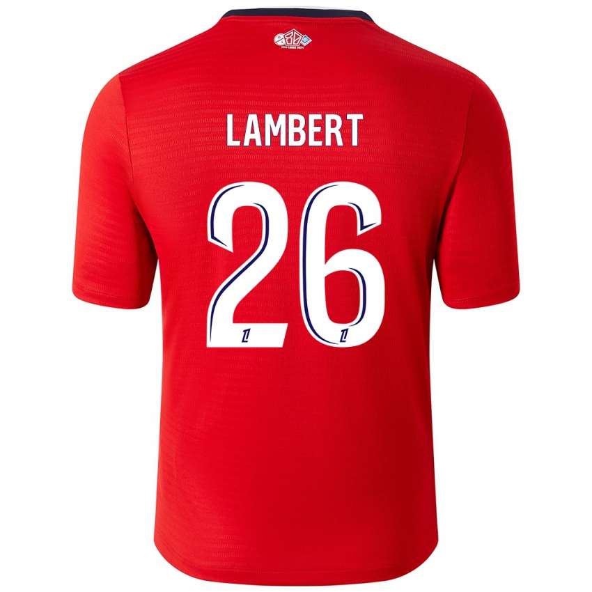 Kinder Anaïs Lambert #26 Rot Weiß Heimtrikot Trikot 2024/25 T-Shirt Österreich