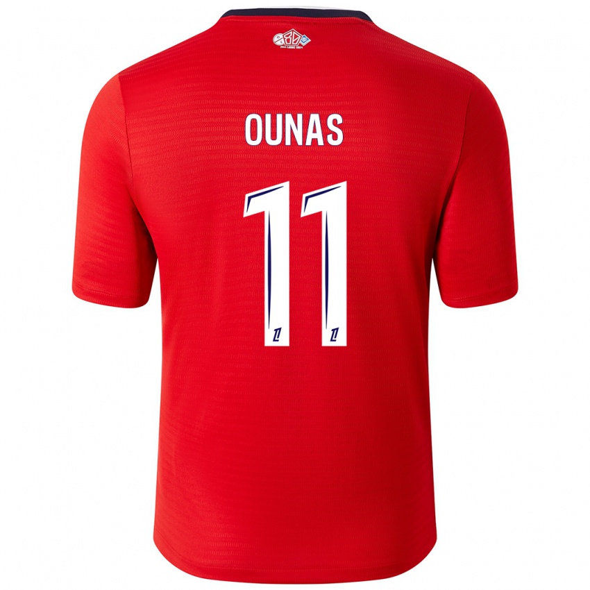 Kinder Adam Ounas #11 Rot Weiß Heimtrikot Trikot 2024/25 T-Shirt Österreich