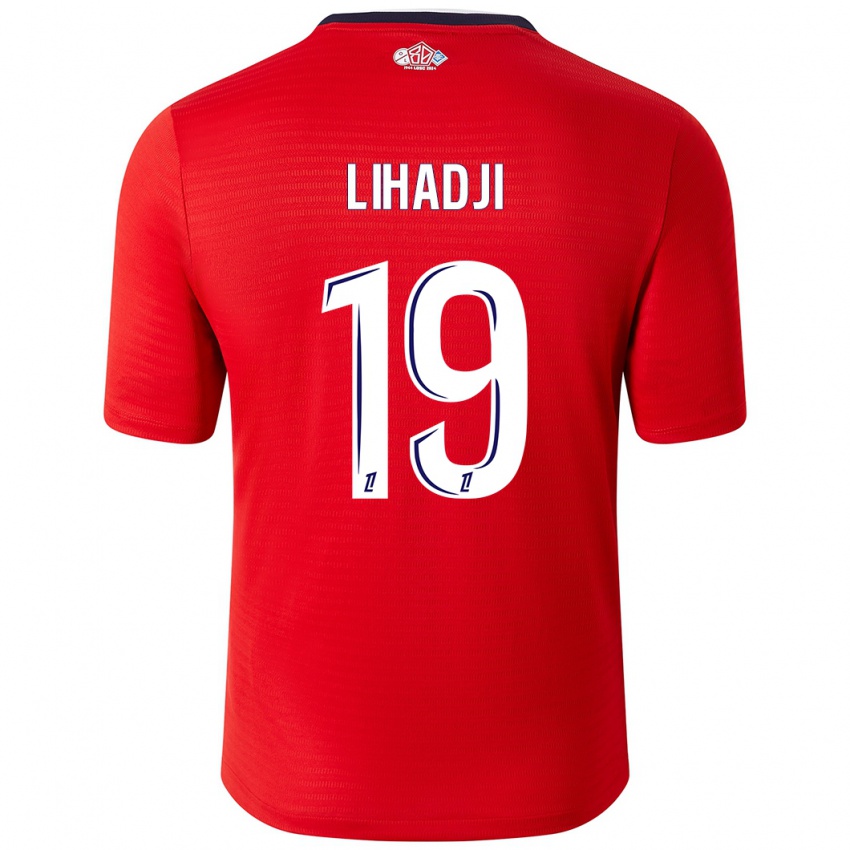 Kinder Isaac Lihadji #19 Rot Weiß Heimtrikot Trikot 2024/25 T-Shirt Österreich