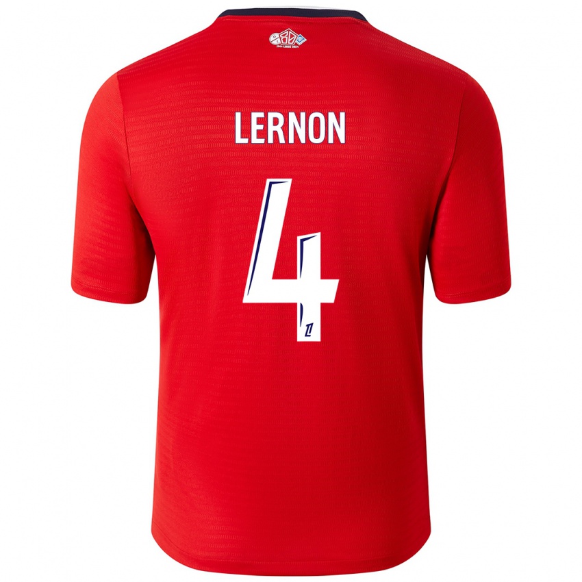 Kinder Jessica Lernon #4 Rot Weiß Heimtrikot Trikot 2024/25 T-Shirt Österreich