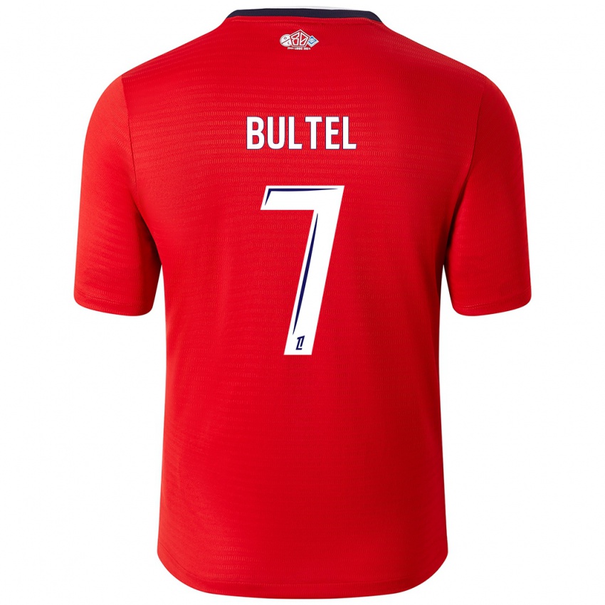 Kinder Ludivine Bultel #7 Rot Weiß Heimtrikot Trikot 2024/25 T-Shirt Österreich