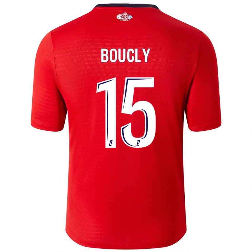 Kinder Maite Boucly #15 Rot Weiß Heimtrikot Trikot 2024/25 T-Shirt Österreich