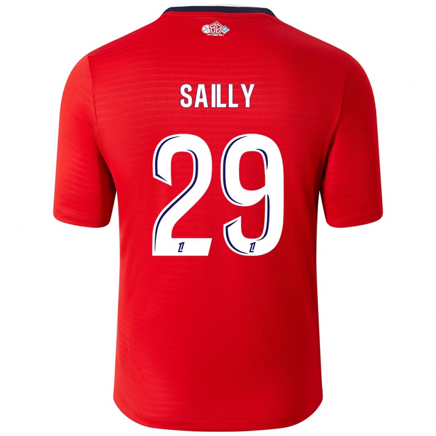 Kinder Charlotte Sailly #29 Rot Weiß Heimtrikot Trikot 2024/25 T-Shirt Österreich