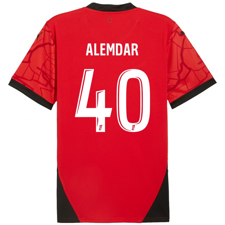 Kinder Doğan Alemdar #40 Rot Schwarz Heimtrikot Trikot 2024/25 T-Shirt Österreich