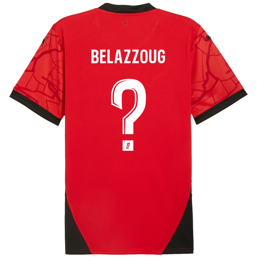 Kinder Kilian Belazzoug #0 Rot Schwarz Heimtrikot Trikot 2024/25 T-Shirt Österreich